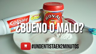 PASTA DE DIENTES  BICARBONATO DE SODIO ¿BUENO O MALO undentistaen2minutos [upl. by Otit]