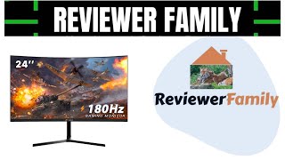 CRUA 24 Inch 144hz180hz Curved Gaming Monitor FHD 1080P Frameless Computer Monitors [upl. by Hannazus]