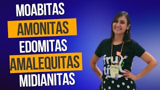 MOABITAS AMONITAS EDOMITAS AMALEQUITAS E MIDIANITAS QUEM É QUEM NA BÍBLIA 🤔💭 [upl. by Mariel363]