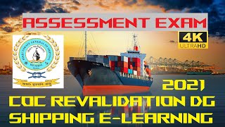 COC Revalidation ELearning ASSESSMENT EXAM Questions Engineers Quiz  DG Shipping  2021  India [upl. by Ahsya]