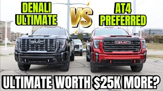 2024 GMC Sierra 3500 AT4 VS Denali Ultimate Is The Ultimate Worth 25000 More [upl. by Claus]