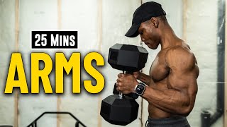 25 Minute Dumbbell Workout For Biceps Triceps amp Forearms Build amp Burn 14 [upl. by Miharba]