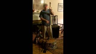 Washtub Bass and New Amp through a mic [upl. by Inge]