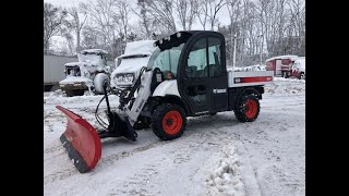 Plowing Snow with the Bobcat Toolcat 5600 [upl. by Iams]