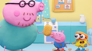 Peppa Pig English Episodes  Fun Play with Peppa and Dohdoh  PlayDoh Show Stop Motion PlayDoh [upl. by Norvol370]