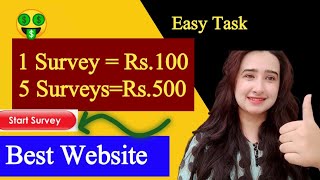 Do Online Surveys amp Earn Money  Easy Job For Students  Earning Rs7000 [upl. by Tdnarb138]