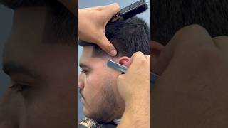 Best way to clean up a taper fade barber barbershop haircut haircut fade lineup [upl. by Howes]