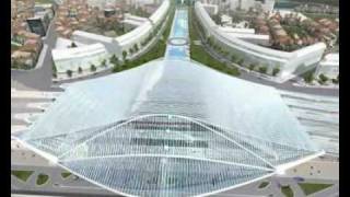 The future train station in Liège by Santiago Calatrava [upl. by Noy380]