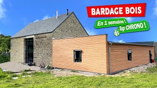 BARDAGE BOIS extérieur complet en 1 semaine  EP76 [upl. by Haimirej]