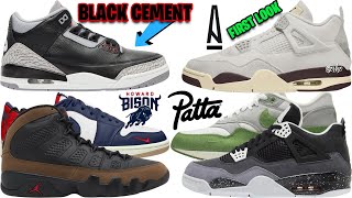 AIR JORDAN 3 BLACK CEMENT 2024 A MA MANIERE JORDAN 4 2025 AIR JORDAN RELEASES AJ 9 OLIVE  MORE [upl. by Hallie792]