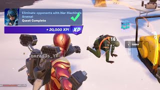 How to EASILY Eliminate opponents with War Machines Arsenal Fortnite [upl. by Eceined]