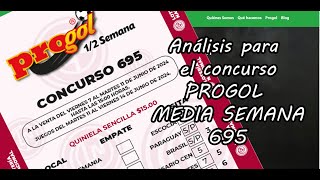 Progol Media Semana 695  Análisis completo [upl. by Tedra]