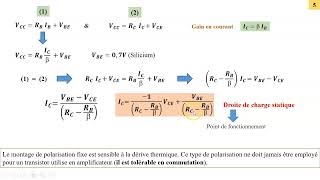 Montages de Polarisation du Transistor Bipolaire [upl. by Utter]