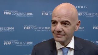 GIANNI INFANTINO  FIFA Presidential Candidate [upl. by Eimarej]