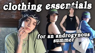 gender euphoric clothing for summer 🌤️💆🏻 [upl. by Esyle]