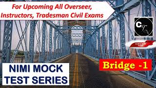 NIMI MOCK TEST SERIESFOURTH SEMESTER ITI DRAUGHTSMAN CIVILBRIDGESCIVIL ENGINEERING EXAMS [upl. by Llereg]