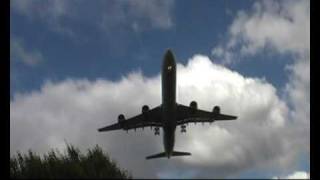 Missed Approach of Virgin Atlantic A340600 London Heathrow [upl. by Lune29]