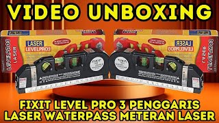 UNBOXING FIXIT LEVEL PRO 3 PENGGARIS WATERPASS METERAN LASER videounboxing laser meteran [upl. by Anton]