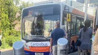 FAULTY BLIND Centrebus South ADL Enviro200 565 YX12 AON on Route 46 [upl. by Frechette]