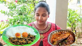 Gongura mutton botifish curry amp hot rice [upl. by Ailerua]