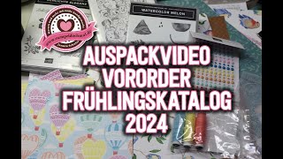 Auspackvideo Vororder Frühlingskatalog 2024  Stampin Up [upl. by Lenoyl497]