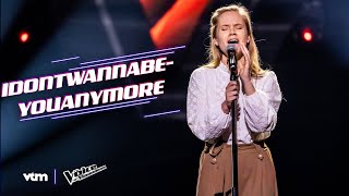 Laura  Idontwannabeyouanymore  The Blind Auditions  The Voice van Vlaanderen  VTM [upl. by Adimra]