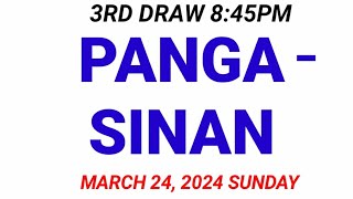 STL  PANGASINAN March 24 2024 3RD DRAW RESULT [upl. by Kcirednek]