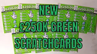 NEW £250K Green Scratchcards [upl. by Asen]