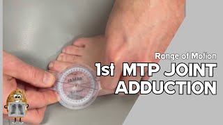 ROM Metatarsophalangeal MTP Joint I ADDuction Range of Motion [upl. by Aetnahc]