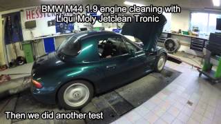 BMW Z3 19 M44 engine cleaned with Liqui Moly Jetclean Tronic [upl. by Davis418]