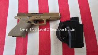 Level 1 VS Level 2 Retention Holsters [upl. by Yeta]