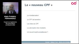 Le «nouveau CPF» ce qui va changer [upl. by Antsirhc]