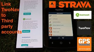 Link TwoNav to third part accounts  Strava and Komoot [upl. by Naeerb]