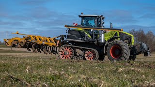 Claas Axion 930TT et son Cayman Alpego  SARL CVETA [upl. by Finlay]