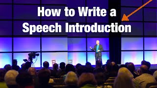 How to Write a Speech Introduction [upl. by Amery]