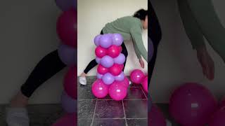 Easy balloon arch balloon balloondecoration birthday balloons balloonarch [upl. by Lubba]