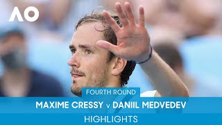 Maxime Cressy v Daniil Medvedev Highlights 4R  Australian Open 2022 [upl. by Nabal]