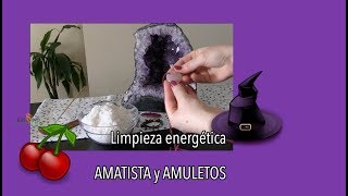 ▷ Como limpiar una AMATISTA y amuletos de CUARZO ✅ Piedras energéticas [upl. by Ellienad]