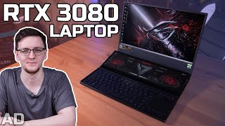 RTX 3080 LAPTOP Asus ROG Zephyrus Duo SE 15 Showcase  TechteamGB [upl. by Etnom]