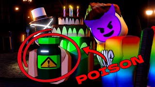 I POISONED my friends birthday cake  ROBLOX Forget Your Friends Birthday [upl. by Halehs]