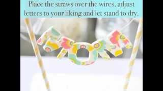 MOM Cake Topper for Mothers Day [upl. by Nidnerb]