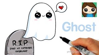 How to Draw a Ghost Super Easy [upl. by Nyad268]