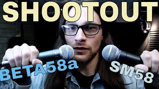 Beta 58a vs SM58  Vocal Mic Shootout and Comparison [upl. by Sremmus]