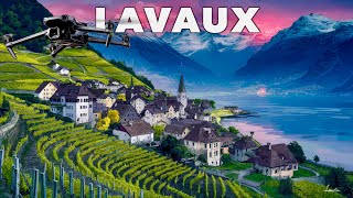 🍷🇨🇭LAVAUX VINORAMA DroneFootageTheBlackSwanFlight [upl. by Sochor]