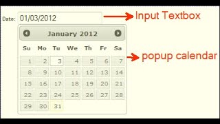 How to Insert Calendar in Textboxes in ASPNET THE EASIEST WAY July 2018 [upl. by Annoyt117]