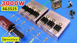 How to make 12v DC to 220v AC Inverter  Pure sine wave Inverter 3000 watt  12v 220v inverter50Hz [upl. by Nosiddam]