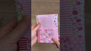 ハギレでブックカバーsewing easydiy easy ハンドメイド handmade sewingtutorial 縫製 ブックカバーソーイング [upl. by Adlanor]