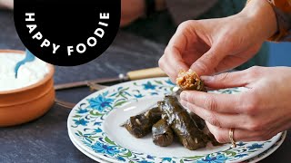 How To Make Stuffed Vine Leaves with Georgie Hayden  Authentic Cypriot Recipe [upl. by Apollo288]