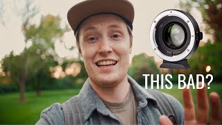 its bad  Viltrox EFFX2 Speedbooster Review  Canon lens adapter for Fuji cameras [upl. by Sims]