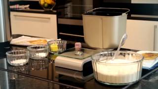 Baking a basic loaf in a Panasonic breadmaker [upl. by Hardan117]